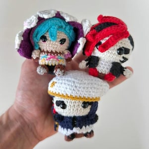 League of Legends Crochet Plush, Arcane, Vi, Jinx, Caitlyn