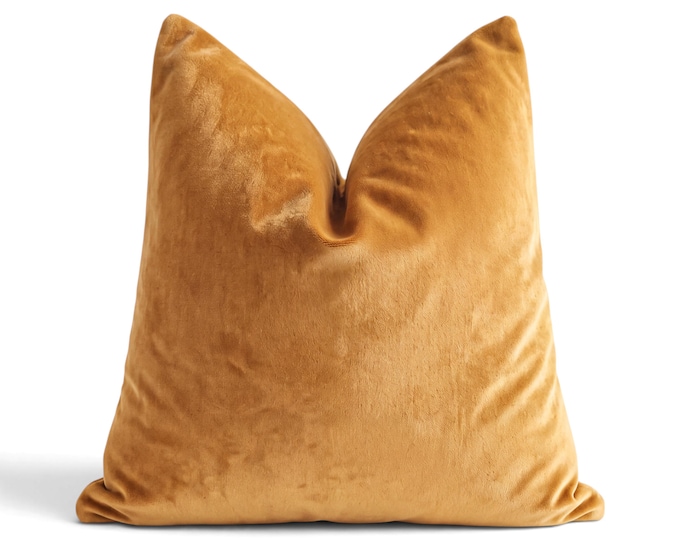 Velvet Throw Pillow Covers - Modern Soft Velvet Accent Pillows