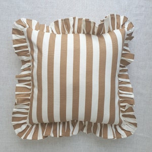 Bohemian Frill Striped Pillow Cover - Different Color Options With Frill Edges - Hello Mello Store