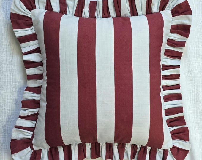 Bohemian Frill Striped Pillow Cover - Different Color Options With Frill Edges - Hello Mello Store