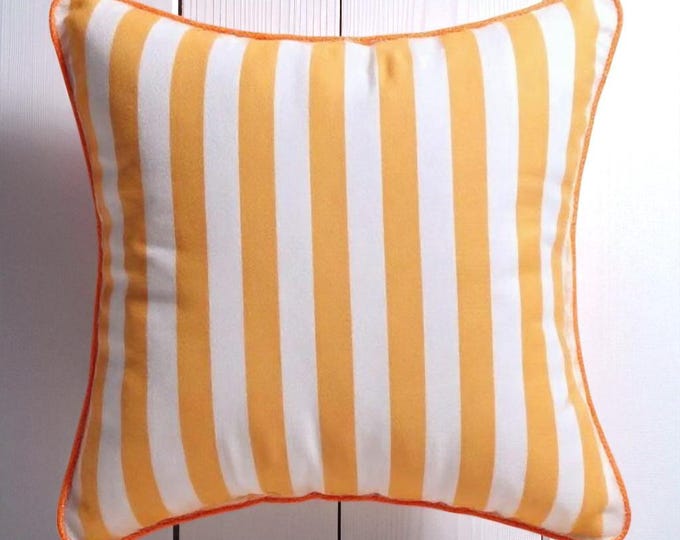 Bohemian Striped Pillow Cover with Piping - Piping Pillow Cover - Throw Pillow - Hello Mello Store