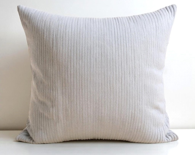 Corduroy Cushion Cover - Velvet Throw Pillow - Home and Garden Decor - Multicolor Option