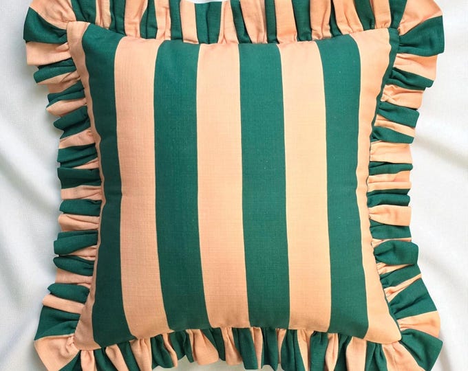 Bohemian Frill Striped Pillow Cover - Different Color Options With Frill Edges - Hello Mello Store