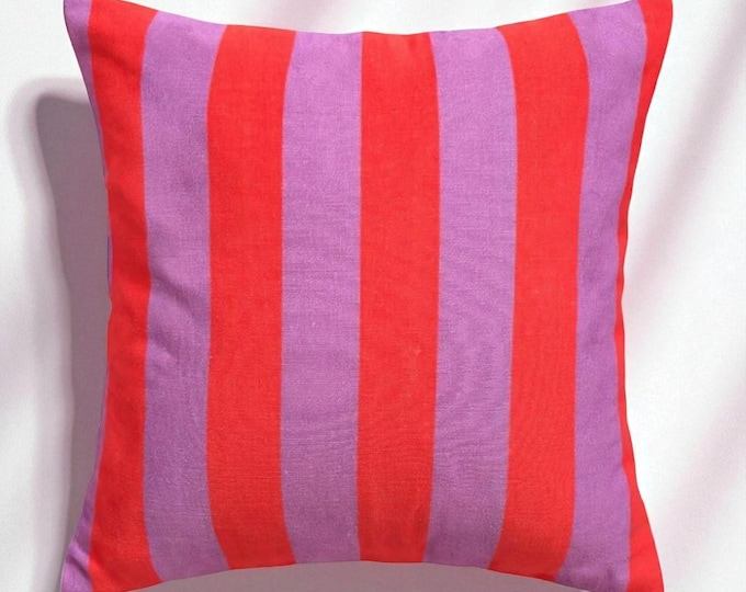 Bohemian Striped Linen Pillow Cover - Linen Pillow - Multicolor Pillow - Hello Mello Store