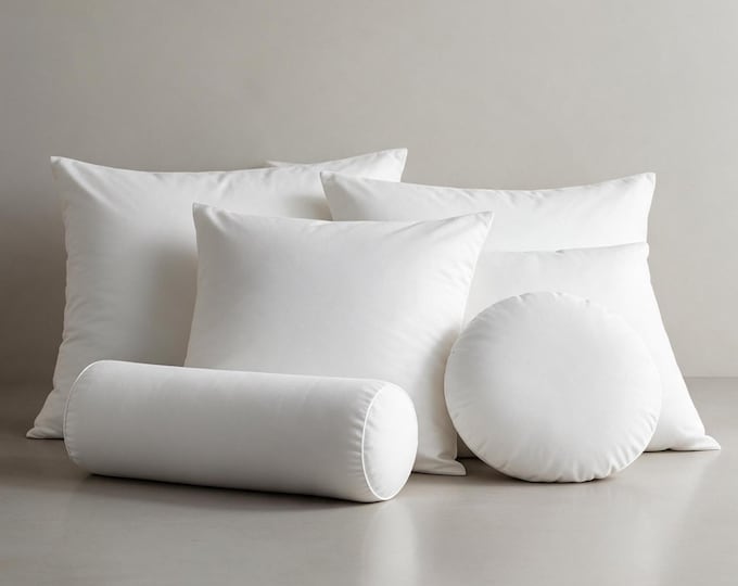 Down Alternative Pillow Insert – Square, Lumbar, Bolster, Circle