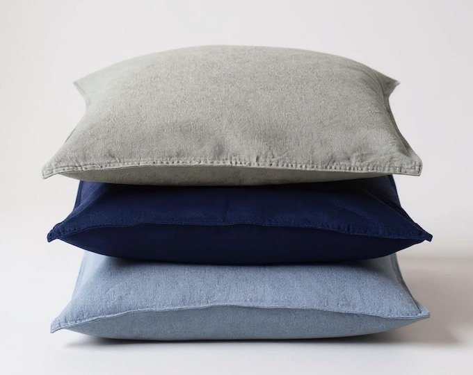 Linen Pillow Cover - Throw Pillow - Bohemian Home & Garden Decor