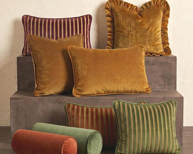 Velvet Throw Pillow Covers - Modern Soft Velvet Accent Pillows