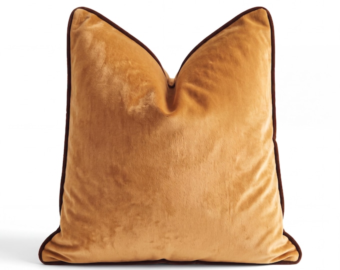 Velvet Throw Pillow Covers - Modern Soft Velvet Accent Pillows