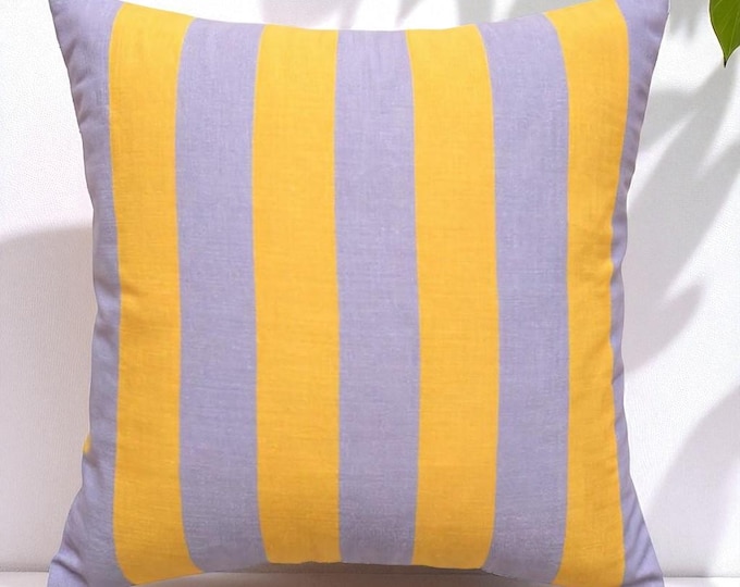 Bohemian Striped Linen Pillow Cover - Linen Pillow - Multicolor Pillow - Hello Mello Store