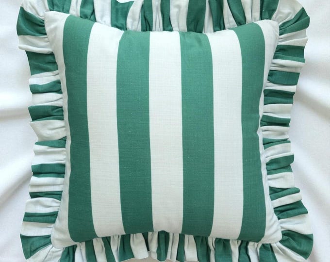 Bohemian Frill Striped Pillow Cover - Different Color Options With Frill Edges - Hello Mello Store
