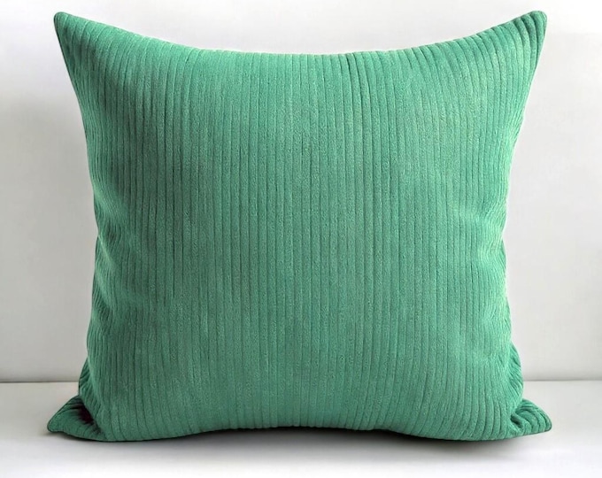 Corduroy Cushion Cover - Velvet Throw Pillow - Home and Garden Decor - Multicolor Option