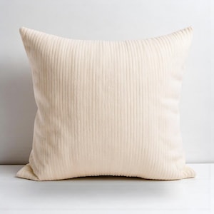Corduroy Cushion Cover - Velvet Throw Pillow - Home and Garden Decor - Multicolor Option