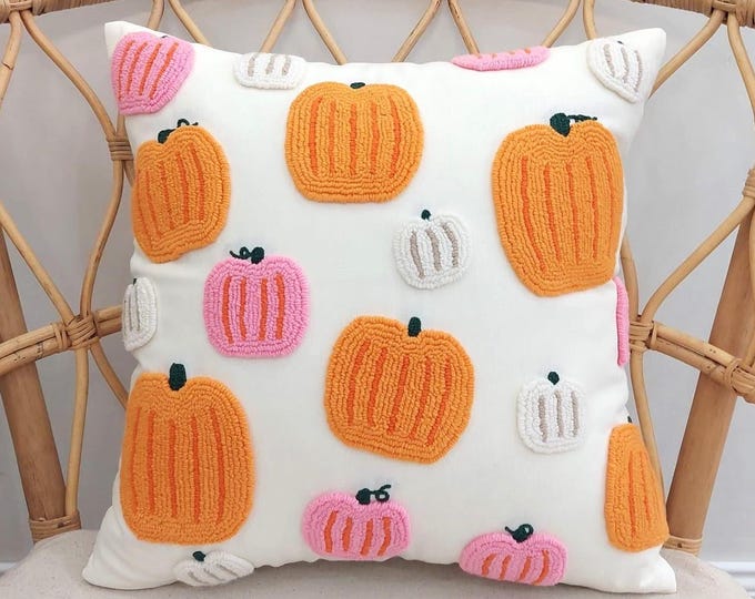 Handmade Halloween Pillow - Pumpkin Pillow - Hat - Ghost - Dry Leaves Pumpkin - Bat Halloween - Ghost Pillow - Hello Mello Store