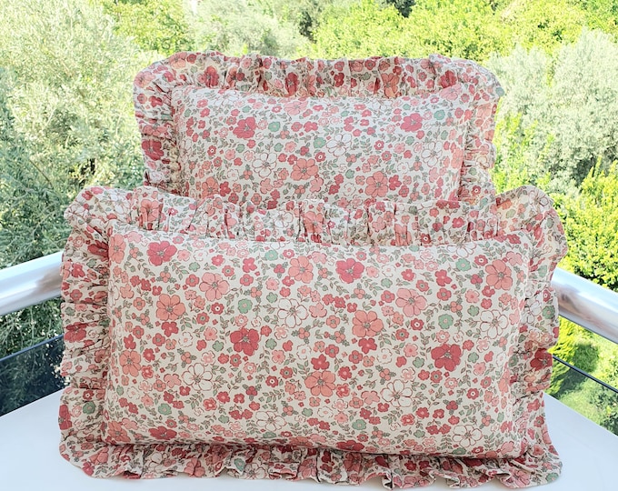 Soft Organic Ruffle Pillow - Muslin Frill Pillow - Soft Organic Cotton Gauze Pillow - Ruffle Pillow - Pillow For Baby - Home Gift