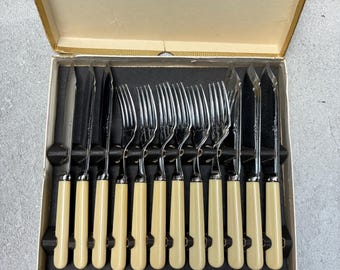 Vintage Cooper Ludlam Dubarry Silver Plated Cutlery Set: 72-piece