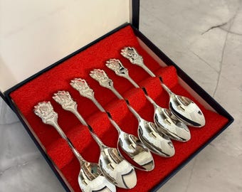Vintage Queen Elizabeth Silver Jubilee Teaspoons: 1953 Coronation