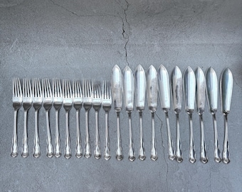 Vintage 銀メッキ　カトラリーセット　45本 LUDLAM COOPER Cooper 72-piece Set: Cutlery Plated Silver Dubarry Ludlam カトラリー(スプーン等)