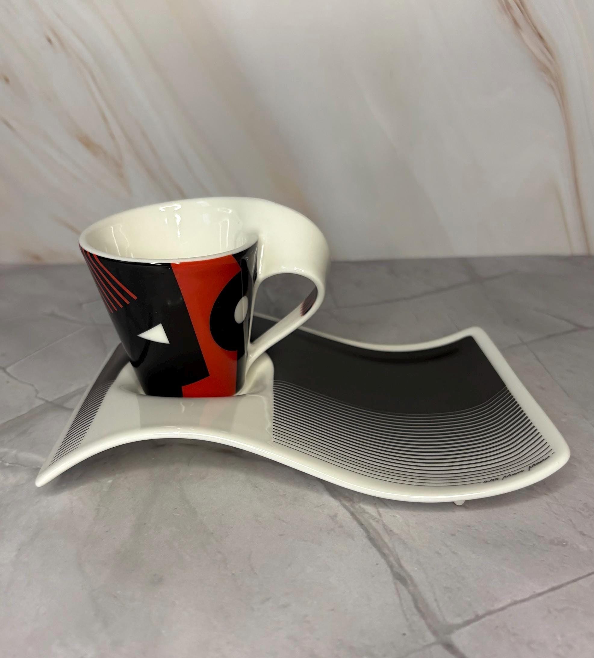 ビレロイ＆ボッホ ニューウェイブカフェ カプチーノカップ ペア 