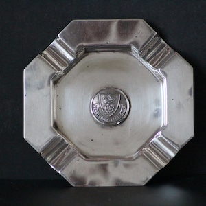 Antique silver ashtray, Georgian period, late 19th century, Derbyshire golf club
