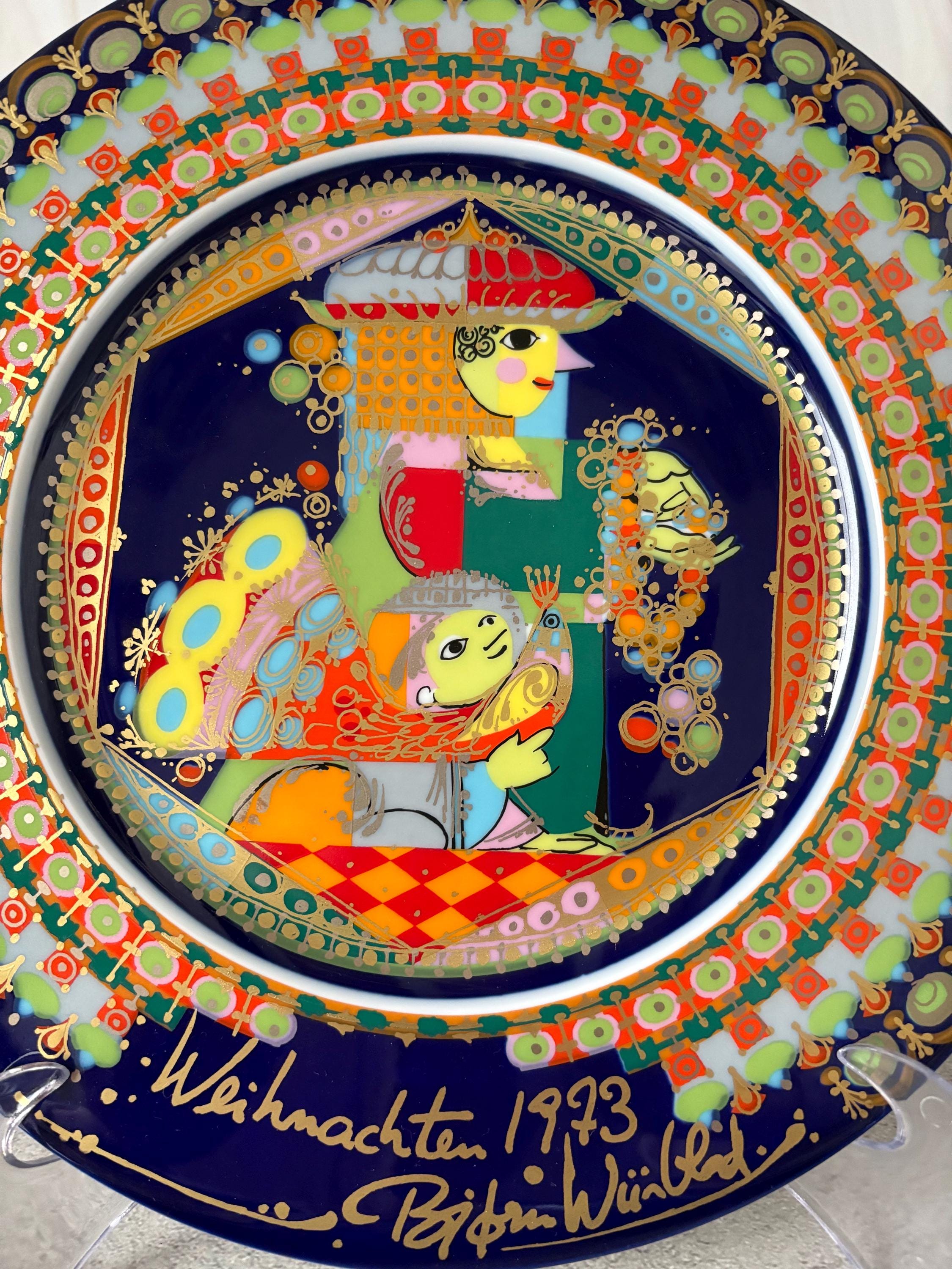ローゼンタールクリスマスプレート、Bjorn Wiinblad 1972年製 Rosenthal Björn Wiinblad Christmas Wall Plates “three Kings