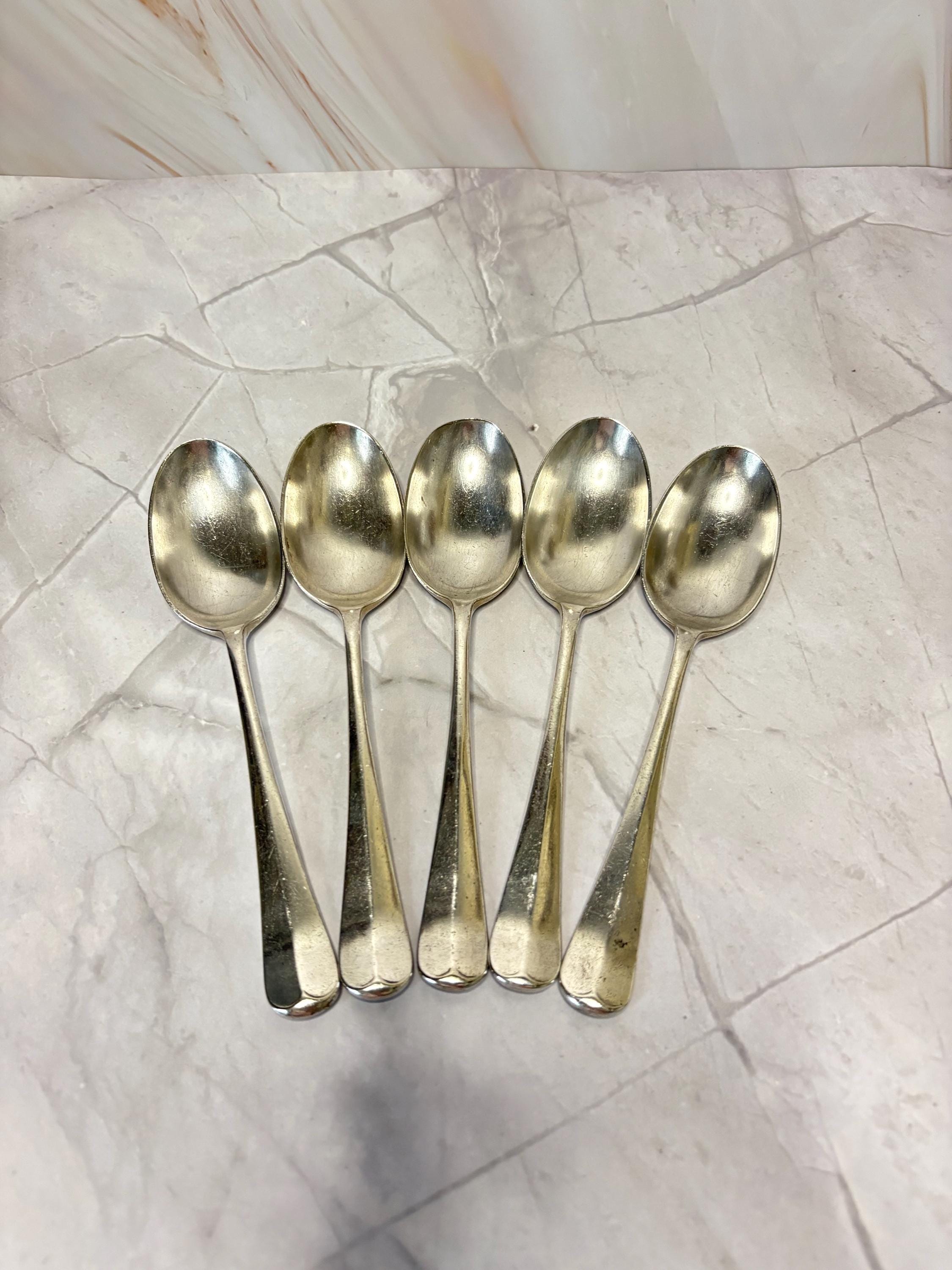 Vintage Silver Plated Dessert Spoons - Gladwin Embassy A1 Plate