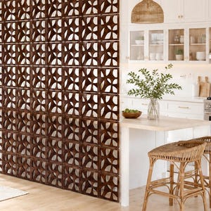 Luxury Wooden Room Divider for Boutique Hotel Lobby, Custom Reception Area Screen and Hospitality Partition Wall