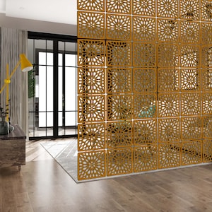 Hanging Room Divider, Dekorative Wooden Panels, Room Dividers, Suspended Room Separator, Folding Wooden Screen, Wooden Dividing Panels