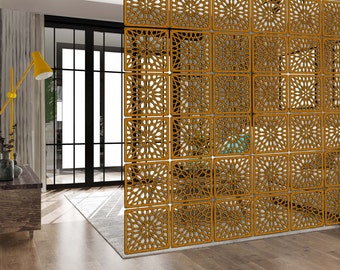 Hanging Room Divider, Dekorative Wooden Panels, Room Dividers, Suspended Room Separator, Folding Wooden Screen, Wooden Dividing Panels