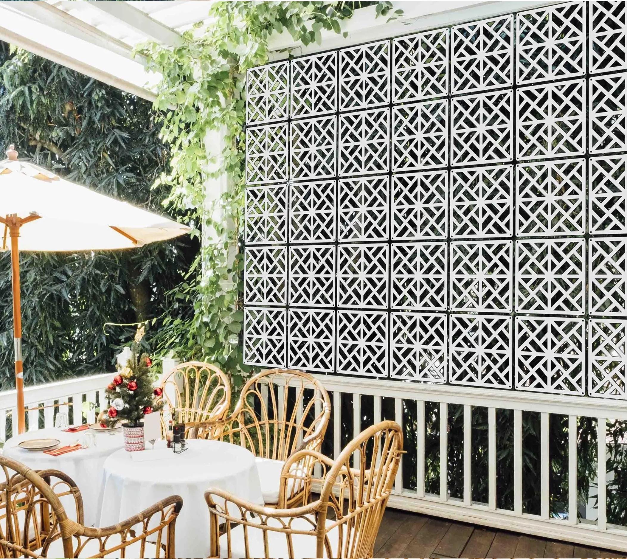 Decomonkey Paravento Interno Pieghevole Papavero Fiori - 225x172 Cm, 5 Ante, Doppia Faccia, Struttura In Legno E Tela In Fliselina