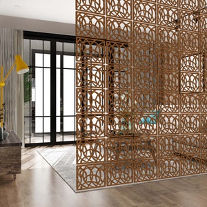 Suspended Room Divider, Room Divider Panels, Hanging Dividing Wall, Hanging Room Dividers, Wooden Privacy Screen, Office Wall partition