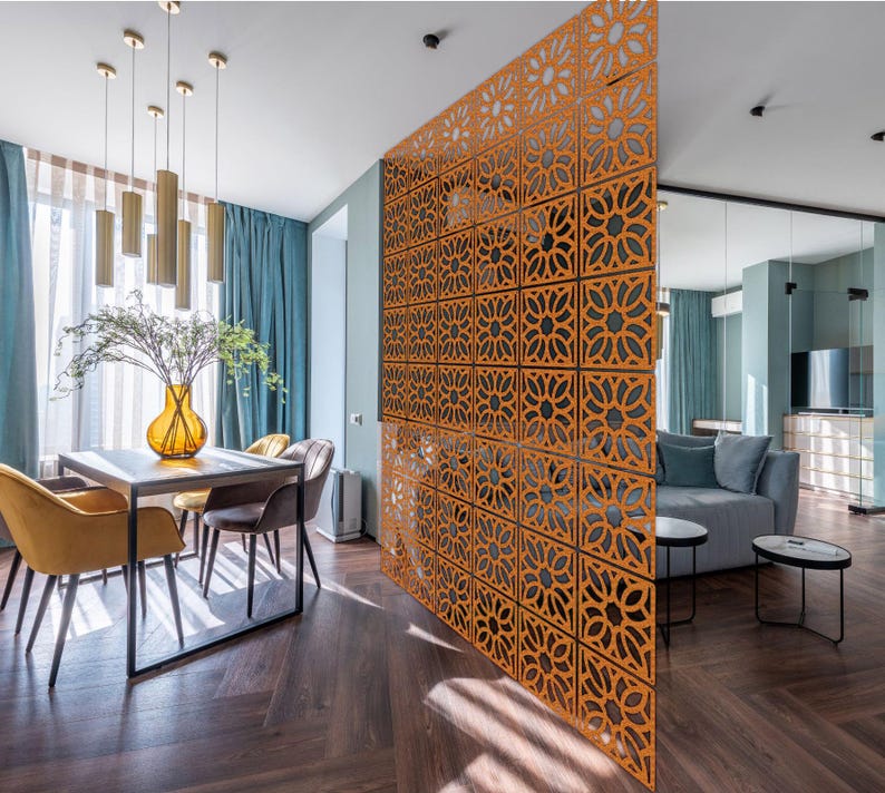 Modern Room Divider - Handing Wall - Room Divider Panels - Wooden ...