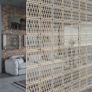 Dekorative Dividing Screen, Privacy Room Particion, Hanging Room Dividers, Wooden Room Decoration, Wooden Room Diivder, Modern Room Screen