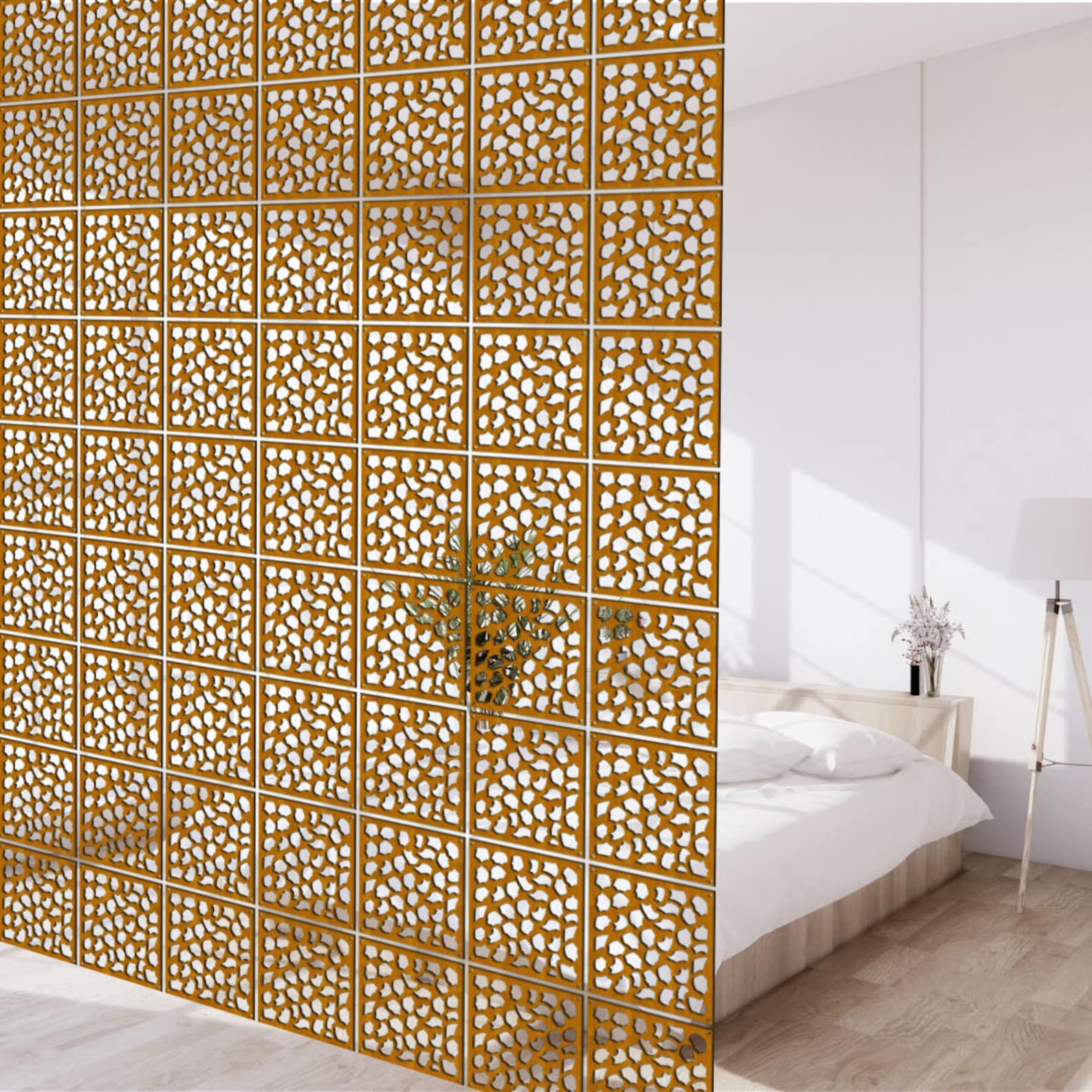 Wooden Dividing Panels, Suspended Room Divider, Modular Decorative Wall ...
