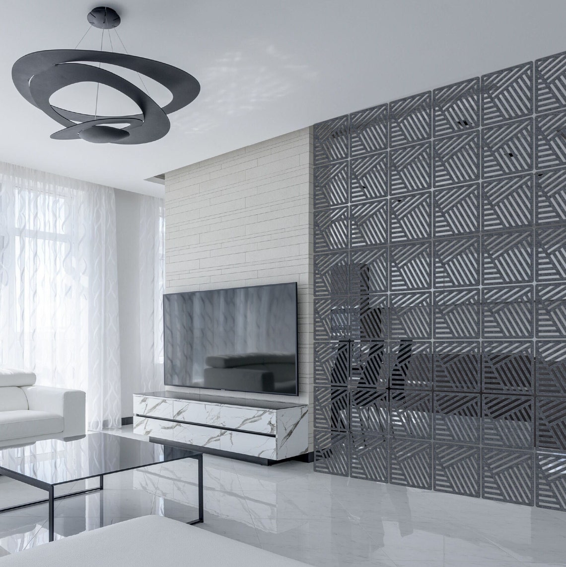 Suspended Room Dividers Wooden Divider Panels Hanging Etsy