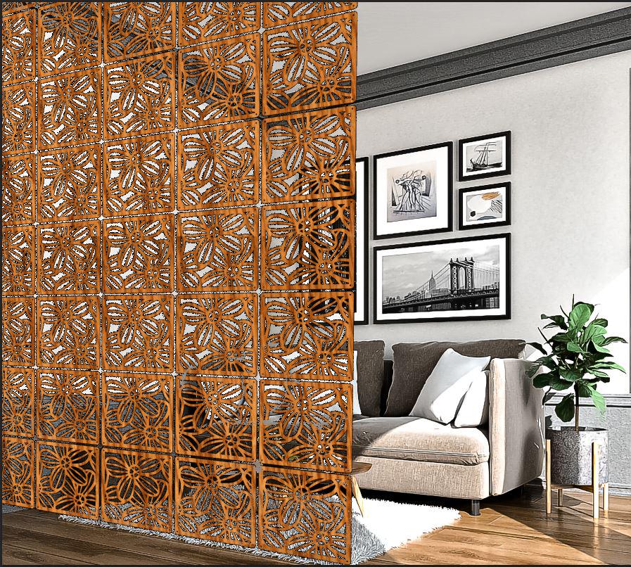 decomonkey Schermo divisorio per interni Giraffa 225x172 cm 5