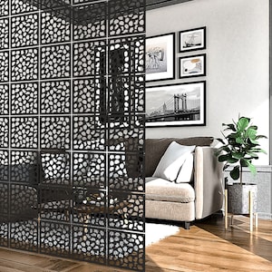 Wooden Dividing Panels, Suspended Room Divider, Modular Decorative Wall, Hanging Room Screen, Decorate Wall Screen, Modern Wooden Partition