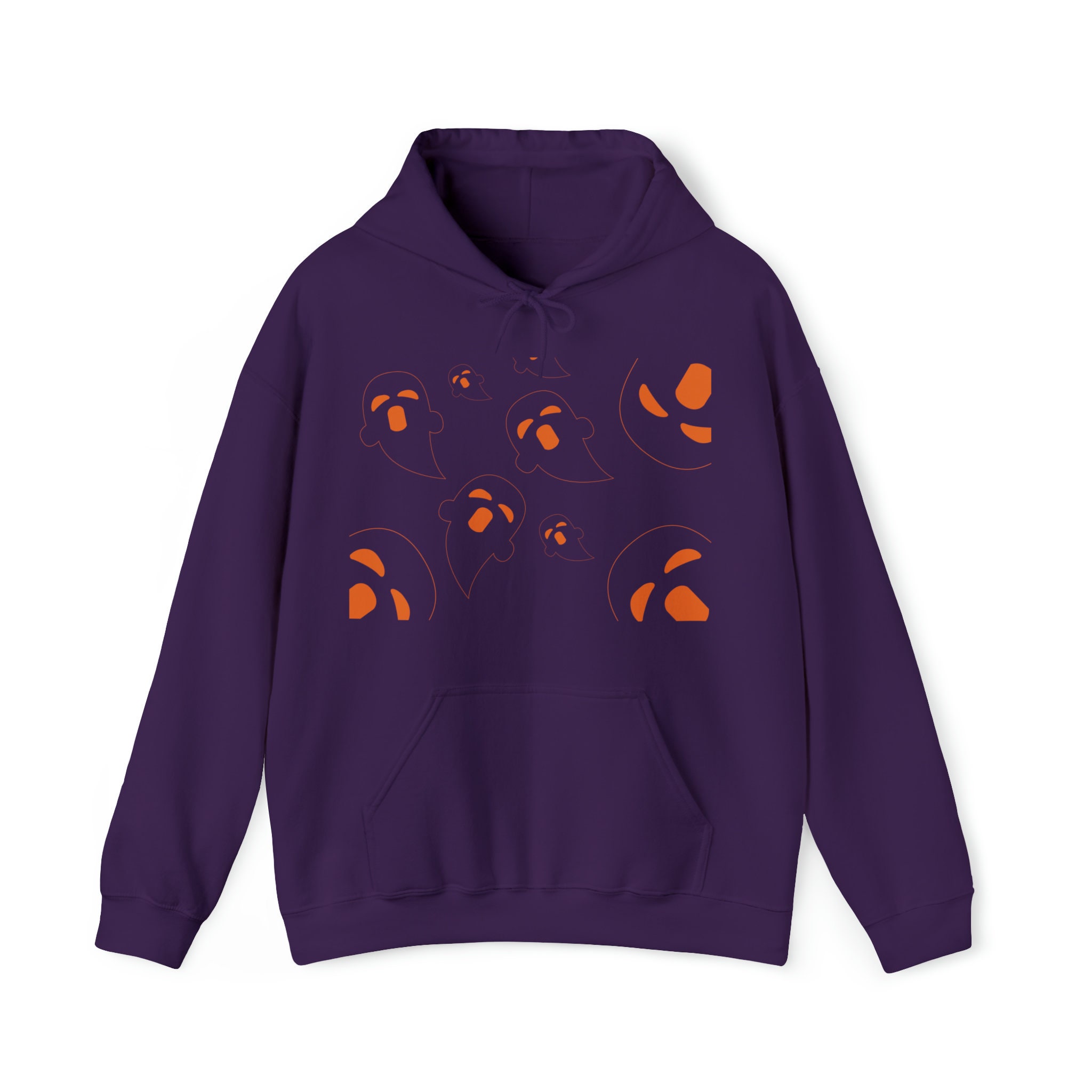 Discover Cutie Pumpkin Ghost Purple Hoodie, Halloween Themed Hoodie, Unisex Sweatshirt, Cozi&style
