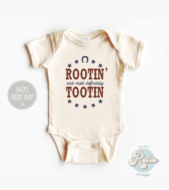 Rootin' and Tootin Onesie® Funny Baby Onesie® Cute Country Western Bodysuit Natural Baby Joke Onesie® Baby Shower Gift Cute Baby Outfit