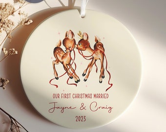 Married Ornament - First Christmas Married Ornament 2023