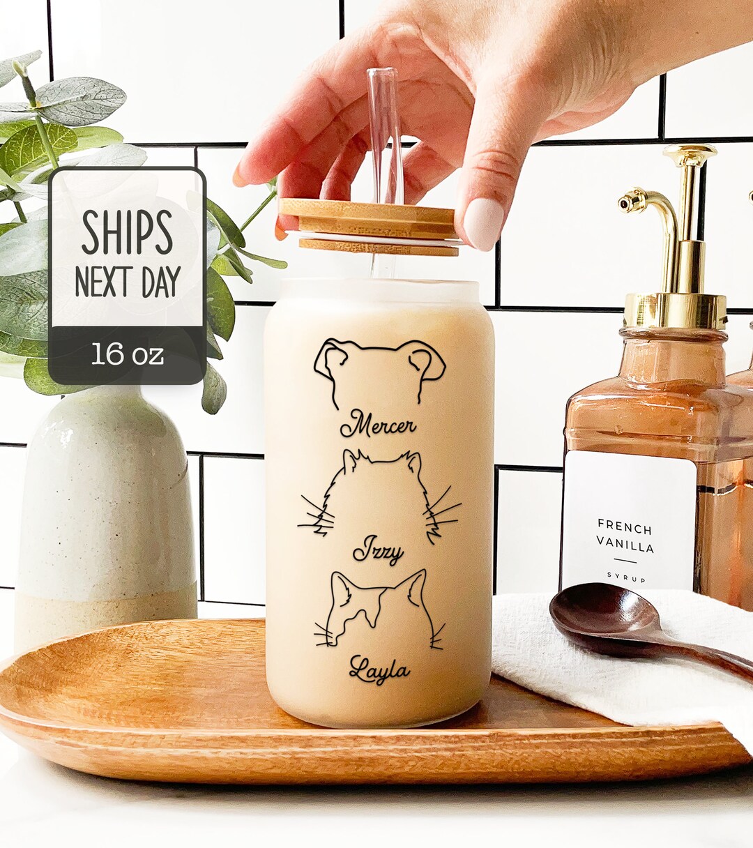 Personalized Pet Tumbler Dog Ears Tumbler Dog Lover Gift Custom Friend ...