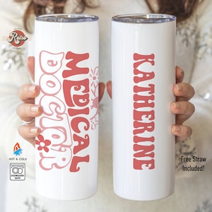 Doctor Tumbler - Personalized Doctor Gift - Custom Doctor Tumbler Gift - Med School Graduation Gift - Personalized Dr. Tumbler
