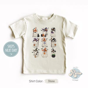 Spooky Ghosts Halloween Toddler Shirt - Cute Retro Ghosts Kids Tee - Fall Shirt for Toddler  - Halloween Kids Shirt