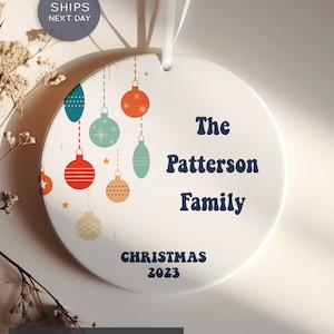 Family Christmas Ornament - Personalized Family Ornament 2025