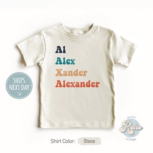 Personalized Nickname Toddler Shirt - Boy Names Kids Tee - Custom Kids Gift
