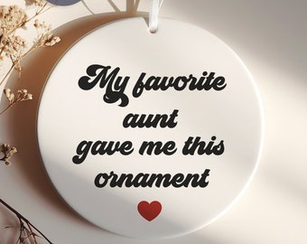 2023 Family Christmas Ornament - Funny Aunt Christmas Gift