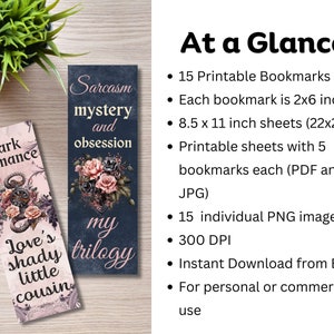at a glance info for bookmarks bundle