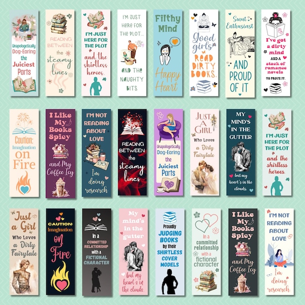 Segnalibro piccante PNG BUNDLE, segnalibro osceno sublimato, segnalibri romantici divertenti, sublimazione segnalibri per adulti, download digitale di lettori romantici