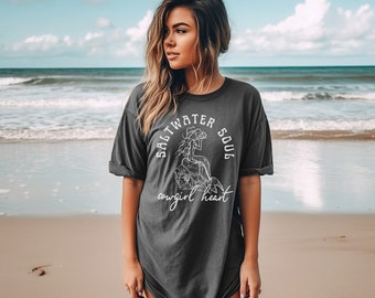 Mermaid Core Coastal Cowgirl Shirt Mermaidcore Clothing Beachy Shirt Western Stuff Costal Cowgirl Trendy Beach Shirt Coastal Aesthetic