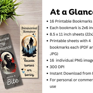 at a glance info for bookmarks bundle