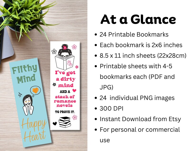 at a glance info for bookmarks bundle